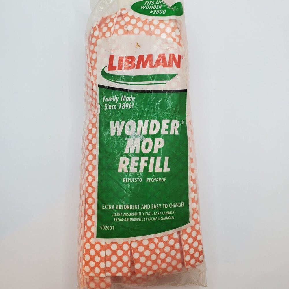 Libman Wonder Mop Refill  Model‎ 02001 Easy Change Refill